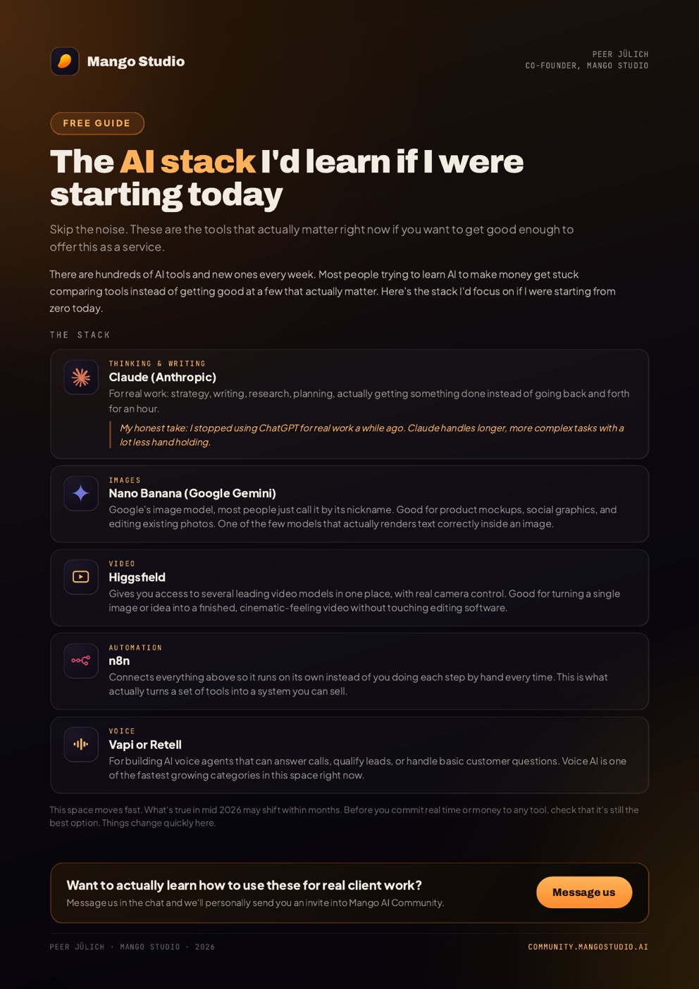 Preview of the AI stack guide